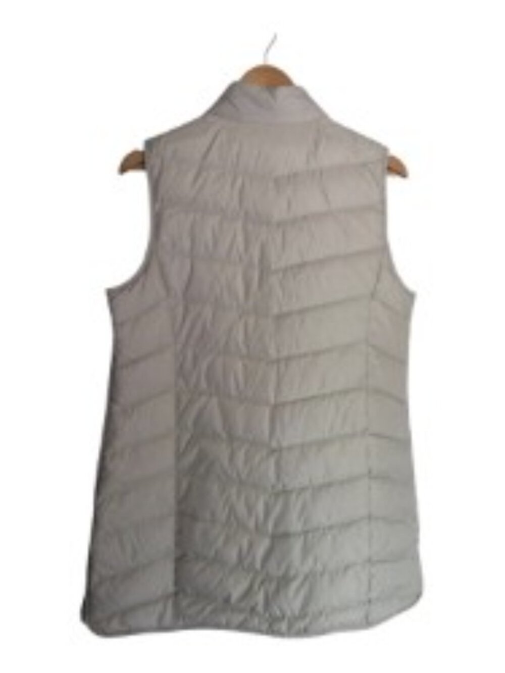 J. Jill Sleeveless Down Puffer Vest in Ivory Medium Tall - Picture 4 of 6